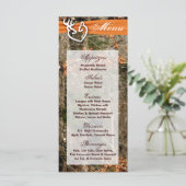 25 Menu Kaarten Jagen Herten Paar Doe Buck Camo (Staand voorkant)