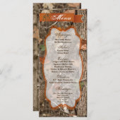 25 Menu Kaarten Jagen Paar Herten Doe Buck Logo TR (Voorkant / Achterkant)