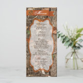 25 Menu Kaarten Jagen Paar Herten Doe Buck Logo TR (Staand voorkant)