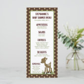 25 Menu-kaarten Kantelbaar Hollow Forest Woodland Menu (Staand voorkant)