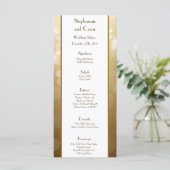 25 Menu Kaarten Kerst Kopervervaging (Staand voorkant)