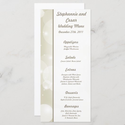 25 Menu Kaarten Kerststerren (Voorkant / Achterkant)