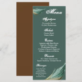 25 Menu Kaarten Kwartelveer Vogelduif (Voorkant / Achterkant)