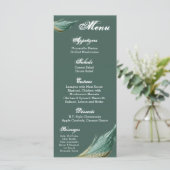 25 Menu Kaarten Kwartelveer Vogelduif (Staand voorkant)