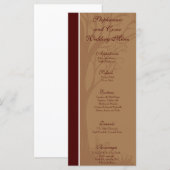 25 Menu Kaarten Liefde Herfstboom (Voorkant / Achterkant)