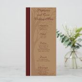 25 Menu Kaarten Liefde Herfstboom (Staand voorkant)