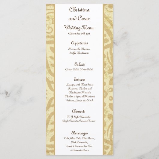 25 Menu Kaarten Marokkaanse partij (Voorkant)