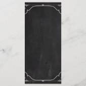 25 Menu Kaarten Modern Krijtbord  Victoriaans (Achterkant)