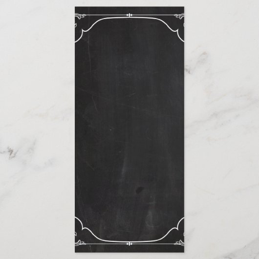 25 Menu Kaarten Modern Krijtbord  Victoriaans (Achterkant)