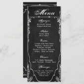 25 Menu Kaarten Modern Krijtbord  Victoriaans (Voorkant / Achterkant)