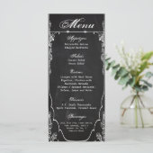 25 Menu Kaarten Modern Krijtbord  Victoriaans (Staand voorkant)