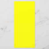 25 Menu Kaarten Modern Neon Stripe Yellow 80s Retr (Achterkant)