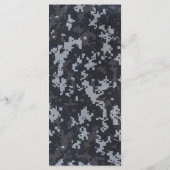 25 Menu Kaarten Navy DIGITAL PRINT Uniform Camo Ca (Achterkant)