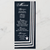 25 Menu Kaarten Navy Zomerjurk Blues Uniform (Voorkant)