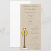 25 Menu Kaarten Oude Stad Kerst (Voorkant / Achterkant)