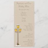 25 Menu Kaarten Oude Stad Kerst (Voorkant)