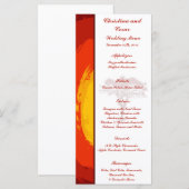 25 Menu Kaarten Red Sunset in Afrika (Voorkant / Achterkant)