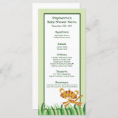 25 Menu Kaarten Regenwoud Oerwoud Dier (Voorkant / Achterkant)