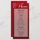 25 Menu Kaarten Sneeuwvlokken Sneeuwijs (Voorkant / Achterkant)