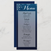 25 Menu Kaarten Sneeuwvlokken Sneeuwijs (Voorkant / Achterkant)