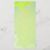 25 Menu Kaarten Spring Hibiscus Flower Hawaiian Fl (Achterkant)