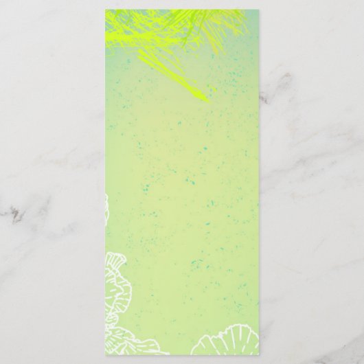 25 Menu Kaarten Spring Hibiscus Flower Hawaiian Fl (Achterkant)