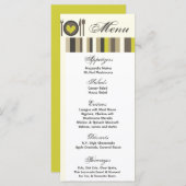 25 Menu Kaarten Trouwen China Diner Borden Buffet (Voorkant / Achterkant)