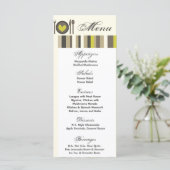25 Menu Kaarten Trouwen China Diner Borden Buffet (Staand voorkant)