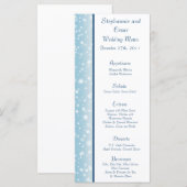 25 Menu Kaarten Twinkling Snow / Bare Tree (Voorkant / Achterkant)