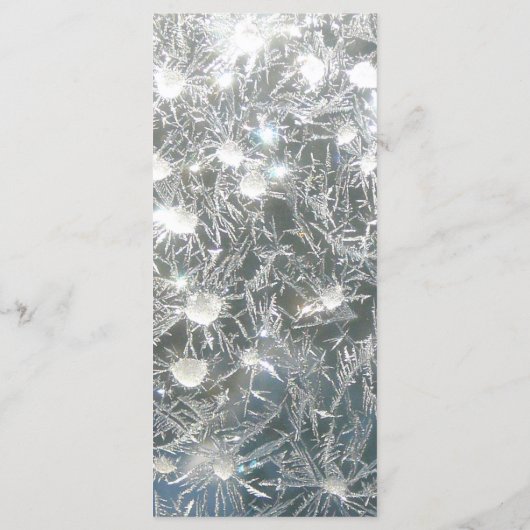 25 Menu-Kaarten verbrijzeld ijsgebroken winterglas Menu (Achterkant)