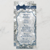 25 Menu-Kaarten verbrijzeld ijsgebroken winterglas Menu (Voorkant / Achterkant)