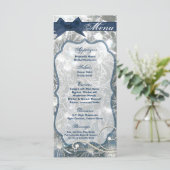 25 Menu-Kaarten verbrijzeld ijsgebroken winterglas Menu (Staand voorkant)