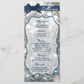 25 Menu-Kaarten verbrijzeld ijsgebroken winterglas Menu (Voorkant)