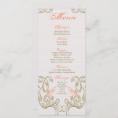 25 Menu Kaarten  Victoria Love Bird (Voorkant / Achterkant)