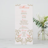 25 Menu Kaarten  Victoria Love Bird (Staand voorkant)