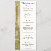 25 Menu Kaarten Vintage Parijs (Voorkant)