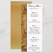 25 Menu Kaarten Western Cowgirl Pet/Boots Brown co (Voorkant / Achterkant)