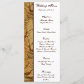 25 Menu Kaarten Western Cowgirl Pet/Boots Brown co (Voorkant)