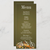 25 Menu Kaarten Whimsical Brown Herfst Dubbele Fie (Voorkant / Achterkant)