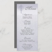 25 Menu Kaarten Winter Wonderland Trees Snow Woodl (Voorkant / Achterkant)