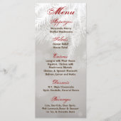 25 Menu Kaarten Witte dennenboomnaalden (Voorkant)