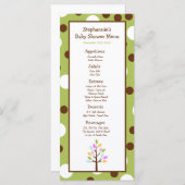 25 Menu Kaarten Woodland Friends Tree (Voorkant / Achterkant)