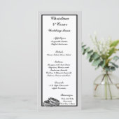 25 Menu Kaarten Zijn/haar Diamond Wedding Band Rin (Staand voorkant)