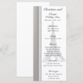 25 Menu Kaarten Zwart Eiffeltoren (Voorkant / Achterkant)