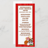 25 menukaarten Alle Star Red Menu (Voorkant / Achterkant)