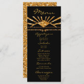 25 menukaarten Art Deco Roaring 20s Gatsby Style Menu (Voorkant / Achterkant)