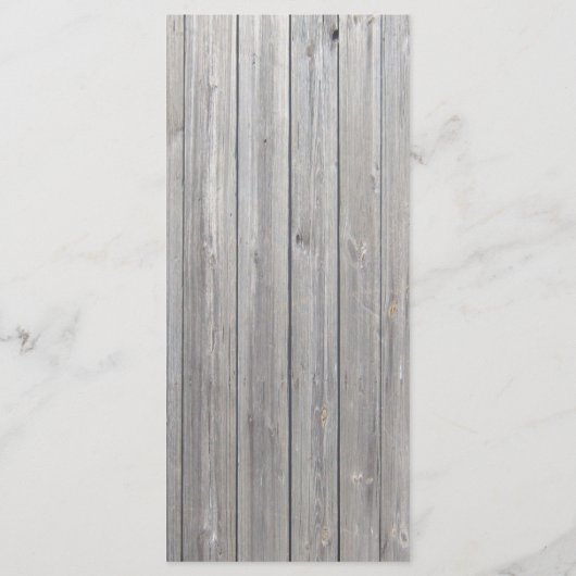 25 Menukaarten Barn Wood Wit Wash Rustic Land Menu (Achterkant)