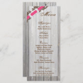 25 Menukaarten Barn Wood Wit Wash Rustic Land Menu (Voorkant / Achterkant)