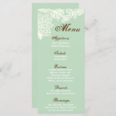 25 Menukaarten  Victoriaans met oogwenk Menu (Voorkant / Achterkant)