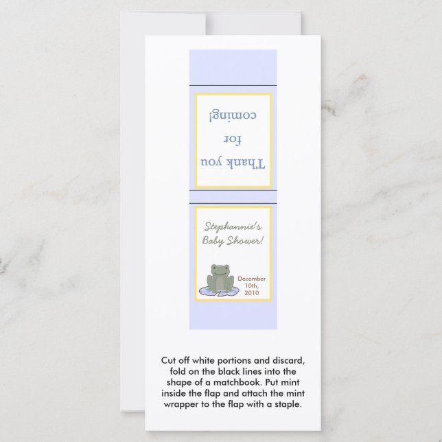 25 Mint Matchbooks Leap Frog Turtle Bee Dragonfly (Voorkant)